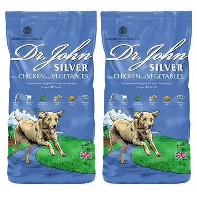 Dr John Silver mit Huhn – Senior & Light Hundefutter