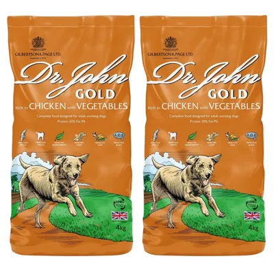 Dr John Gold mit Huhn für große Hunderassen