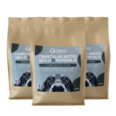Croquettes aux insectes pour chien de petite taille - Invers
