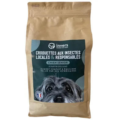 Croquettes aux insectes pour chien sénior (à partir de 8 ans) - Invers