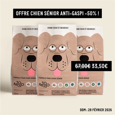 Croquettes aux insectes pour chien sénior - Tomojo