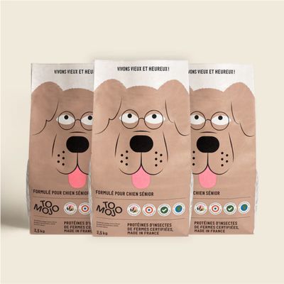 Croquettes aux insectes pour chien sénior - Tomojo