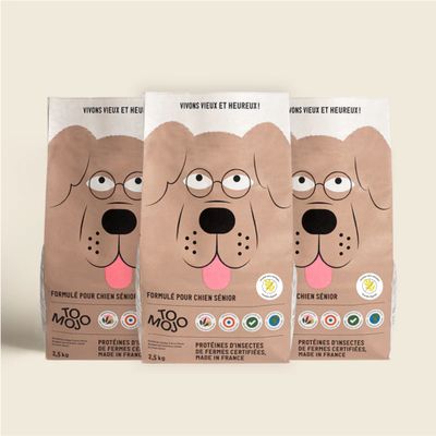 Croquettes aux insectes pour chien sénior - Tomojo