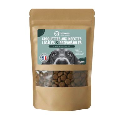 Croquettes aux insectes pour chien de petite taille - Invers