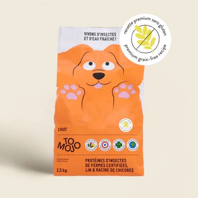Croquettes aux insectes pour chiots - Tomojo