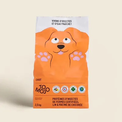 Croquettes aux insectes pour chiots - Tomojo