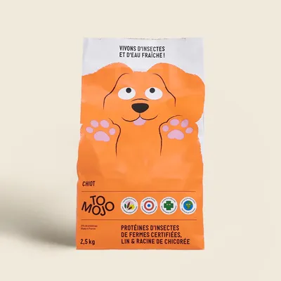 Croquettes aux insectes pour chiots - Tomojo
