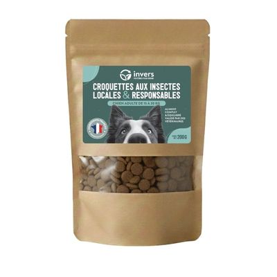 Croquettes aux insectes pour chien de taille moyenne - Invers