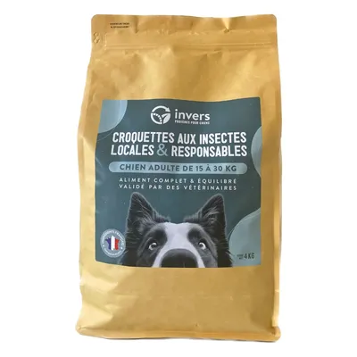 Croquettes aux insectes pour chien de taille moyenne - Invers