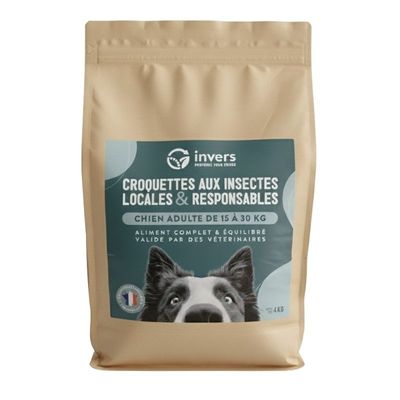 Croquettes aux insectes pour chien de taille moyenne - Invers