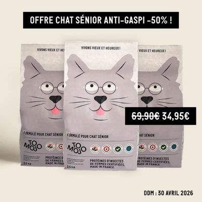 Croquettes aux insectes pour chat sénior - Tomojo