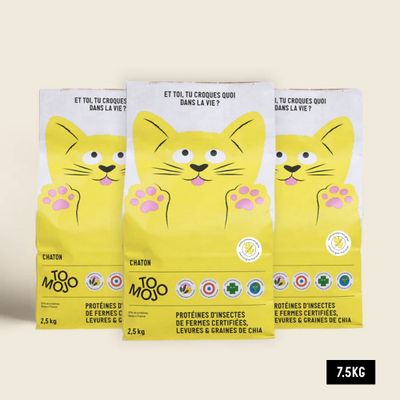 Croquettes aux insectes pour chaton - Tomojo