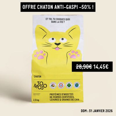 OFFRE ANTI-gaspi - Croquettes aux insectes pour chaton - Tomojo