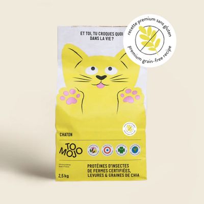 Croquettes aux insectes pour chaton - Tomojo