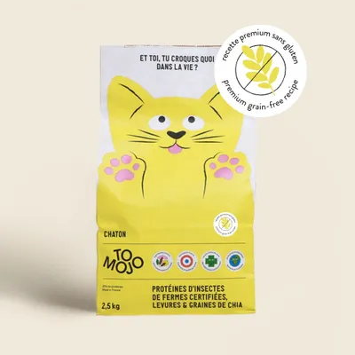 Croquettes aux insectes pour chaton - Tomojo Croquettes aux insectes pour chaton - Tomojo