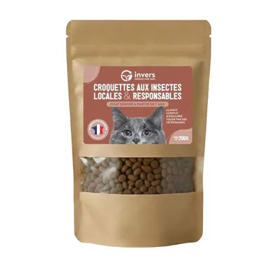 Croquettes aux insectes pour chat sénior - Invers