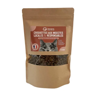 Croquettes aux insectes pour chat sénior - Invers