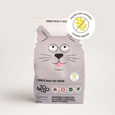 Croquettes aux insectes pour chat sénior - Tomojo