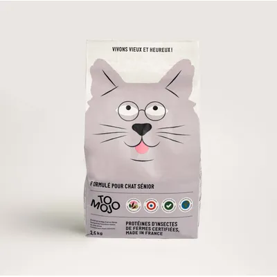 Croquettes aux insectes pour chat sénior - Tomojo