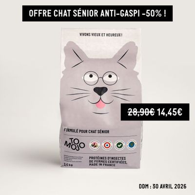 Croquettes aux insectes pour chat sénior - Tomojo