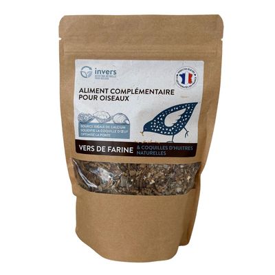 Mélange de vers de farine et de coquilles d'huîtres - Invers 400g