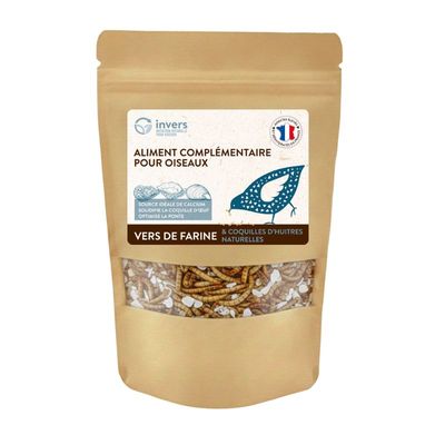 Mélange de vers de farine et de coquilles d'huîtres - Invers 400g