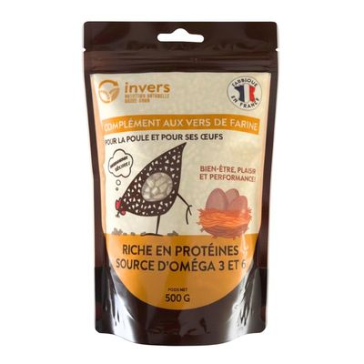 Granulés aux insectes pour poules & volailles - Invers 500g