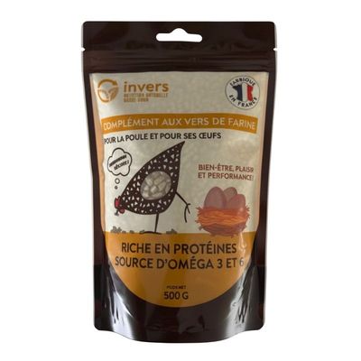 Granulés aux insectes pour poules & volailles - Invers 500g