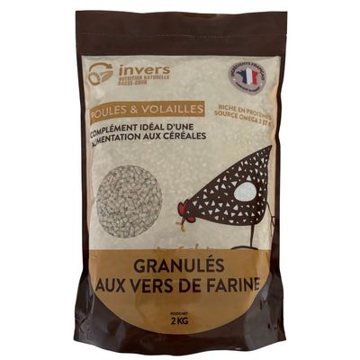 Granulés aux insectes pour poules & volailles - Invers 2kg