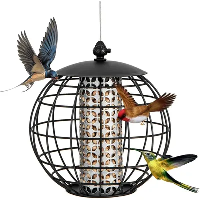 Giantex Mangeoire à Oiseaux à Suspendre 3 KG Résistante aux Intempéries