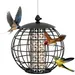 Giantex wetterfest Metallgitter-Vogelfutterspender,aufhängbares Vogelhaus