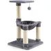 GIANTEX Multifunktionaler Kratzbaum 64Cm Mit Plattform Hängematte Bis 10Kg