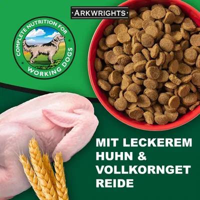 Arkwrights Trockenfutter mit Huhn für adulte Hunde Arkwrights Trockenfutter mit Huhn für adulte Hunde