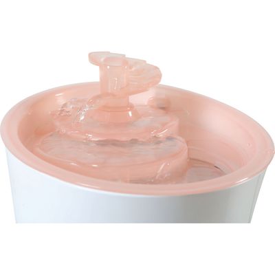 Fontaine à eau Calypso 3 litres rose pour chat et chien