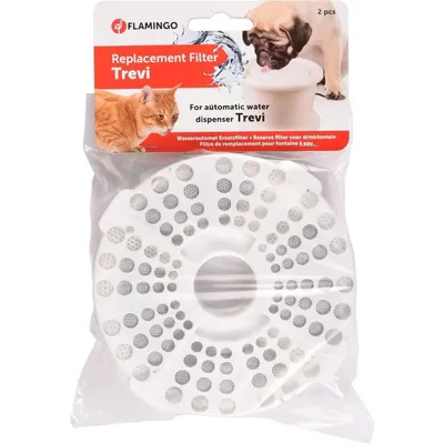 Flamingo - Filtre pour fontaine a eau, TREVI 3L, lot de 2 filtres.