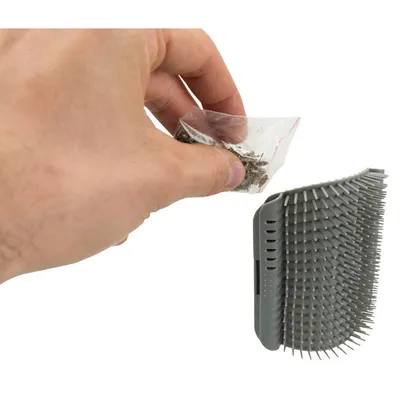 animallparadise - Brosse de massage d'angle pour chat