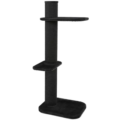 Arbre à chat CITY CAT numero 3, hauteur 148 cm, poteau ø 17 cm, gris