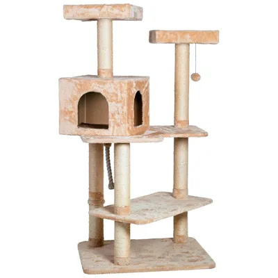 Arbre à chat Makalu 71 x 60 x Hauteur 150 cm couleur beige.