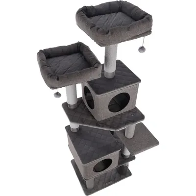 Arbre à chat Aurora Gris 80 x 70 x H 171 cm pour chat