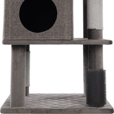 Arbre à chat Aurora Gris 80 x 70 x H 171 cm pour chat