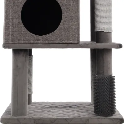 Flamingo - Arbre à chat Aurora Gris 80 x 70 x H 171 cm pour chat