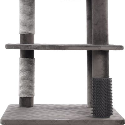 Arbre à chat Fulgur Gris 76 x 58 x H 125 pour chat