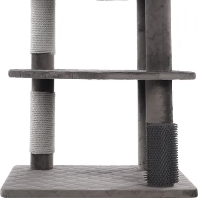 Arbre à chat Fulgur Gris 76 x 58 x H 125 pour chat