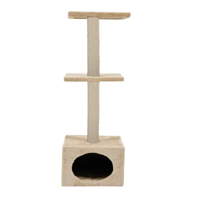 Arbre à chat  Duo 30 x 30 cm x hauteur 83 cm  beige pour chats et chatons.