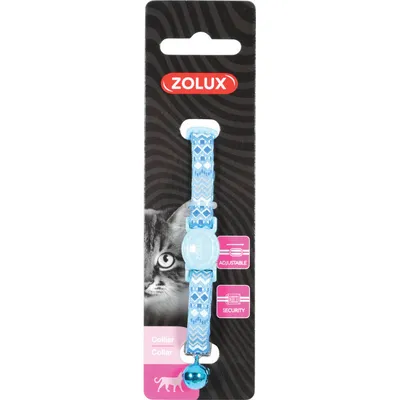 Collier ETHNIC nylon réglable de 17 à 30 cm  pour chat.