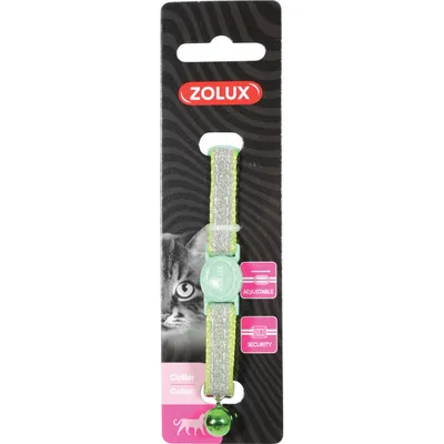 Collier SHINY vert, réglable de 17 à 30 cm  pour chat