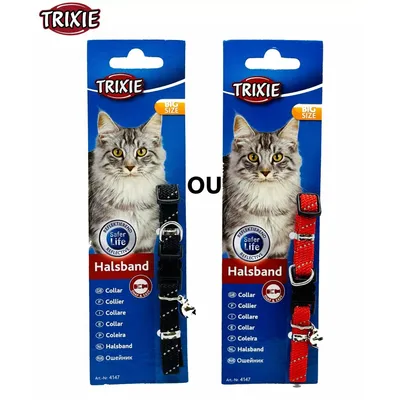 animallparadise - 1 Collier en nylon élastique avec bandes réfléchissantes,