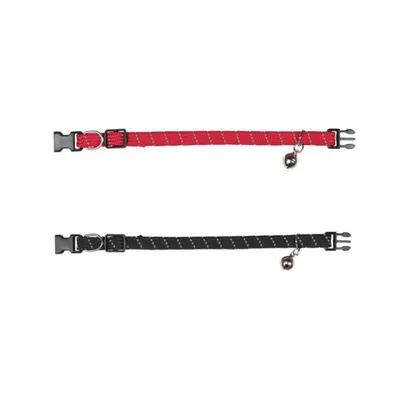 animallparadise - 1 Collier en nylon élastique avec bandes réfléchissantes,