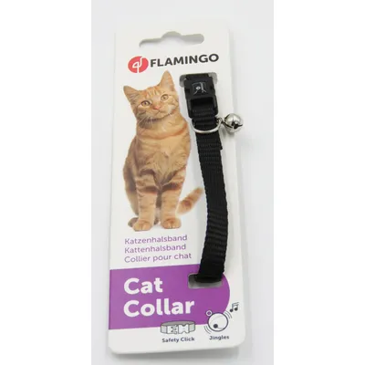 Collier réglable de 19 à 30 cm.  avec clochette. pour chat