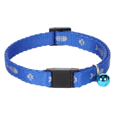 Collier réglable de 20 à 35 cm   motif poisson  + clochette pour chat